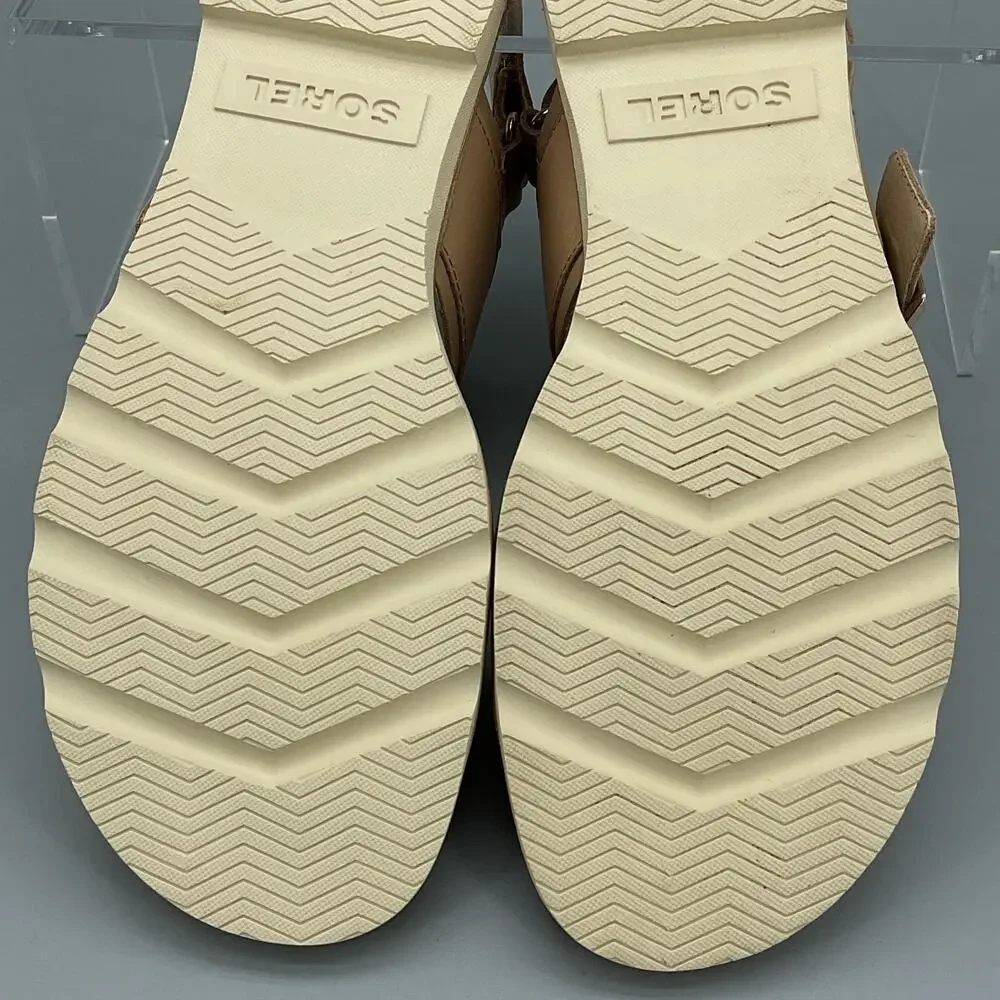 NEW Sorel Women’s Ella III Slingback Sandals Honest Beige Size 9.5